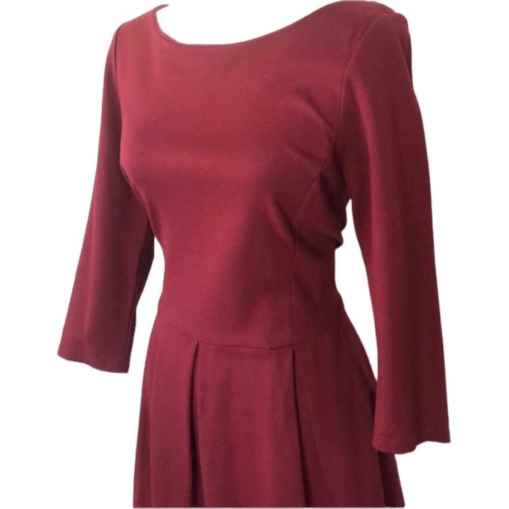 BANANA REPUBLIC Ponte Fit & Flare Skater Cocktail Dress With Pockets size 4 - Picture 7 of 13
